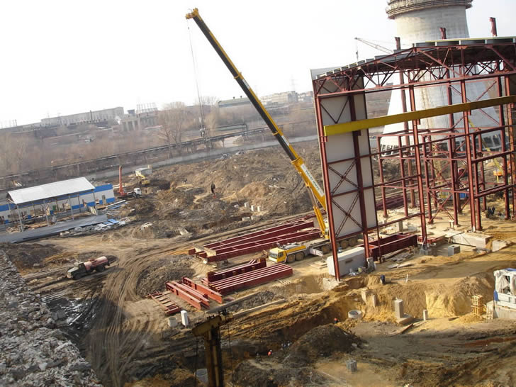 Фотографии строительства главного корпуса ПГУ