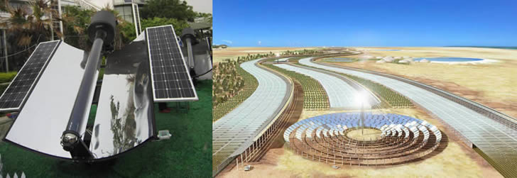 Комбинированные СЭС, солнечные электростанции